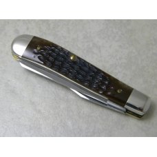 Case XX USA  Bone 6207 SP SSP Etched "Mini Trapper"  Knife 
