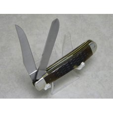 Case XX USA  Bone 6207 SP SSP Etched "Mini Trapper"  Knife 