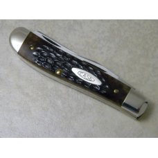 Case XX USA  Bone 6207 SP SSP Etched "Mini Trapper"  Knife 