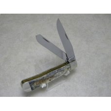 Case XX USA Appaloosa Bone A6254 SS Trapper Knife Case XX USA Appaloosa Bone A6254 SS Trapper Knife