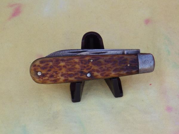 Hibbard Spencer Bartlett & Co 2 Blade Jack Brown Bone Handles Hibbard Spencer Bartlett & Co 2 Blade Jack Brown Bone Handles