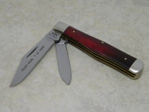 Case XX USA 1 Dot (1979) Smooth Red Appaloosa Bone 6225 1/2 Coke Bottle Knife "Pilot Run 1 of 1500"