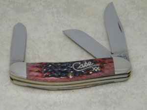 Case XX USA 2001 Cranberry Bone T.B.6339 SS Tony Bose Sowbelly Knife 