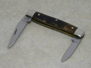 Case XX SS USA 10 Dot (1980) Smooth Appaloosa Bone A62033 Carbon Steel Pen Knife