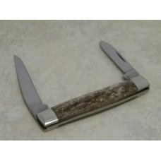 Case XX SS USA 1 Dot (1979) Smooth Appaloosa Bone A62033 Carbon Steel Pen Knife