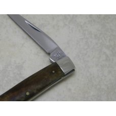 Case XX SS USA 1 Dot (1979) Smooth Appaloosa Bone A62033 Carbon Steel Pen Knife