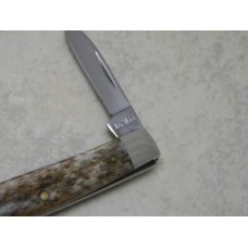 Case XX SS USA 1 Dot (1979) Smooth Appaloosa Bone A62033 Carbon Steel Pen Knife