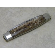 Case XX SS USA 1 Dot (1979) Smooth Appaloosa Bone A62033 Carbon Steel Pen Knife