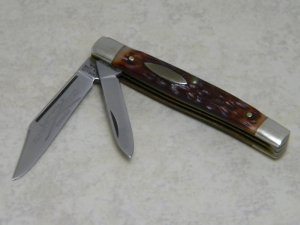 Camillus New York USA Jigged Delrin "Razor Edged Stainless" #177 Small Jack Knife