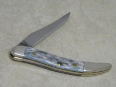 Case XX USA 2010 Gray Bone 610096 SS Tiny Toothpick Central Kentucky Knife Club Show Knife