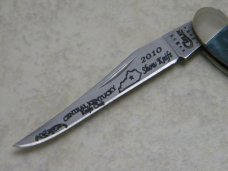 Case XX USA 2010 Gray Bone 610096 SS Tiny Toothpick Central Kentucky Knife Club Show Knife