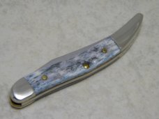 Case XX USA 2010 Gray Bone 610096 SS Tiny Toothpick Central Kentucky Knife Club Show Knife