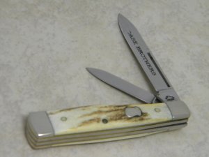 Case Bros. Cutlery Co. USA 2003-2007 Genuine Stag 5215 SS Gunstock Knife