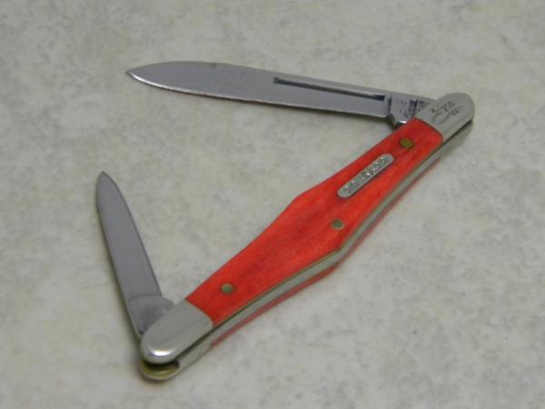 Case XX USA 2002 Smooth Red Bone 62156 SS Tuxedo Knife