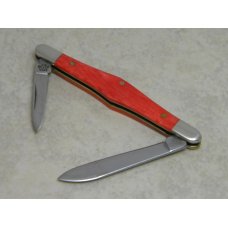 Case XX USA 2002 Smooth Red Bone 62156 SS Tuxedo Knife