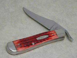 Case XX USA 2005 Pocket Worn Old Red Bone 61953L SS Russlock Knife