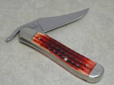 Case XX USA 2005 Pocket Worn Old Red Bone 61953L SS Russlock Knife Case XX USA 2005 Pocket Worn Old Red Bone 61953L SS Russlock Knife