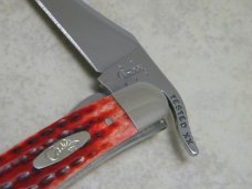 Case XX USA 2005 Pocket Worn Old Red Bone 61953L SS Russlock Knife Case XX USA 2005 Pocket Worn Old Red Bone 61953L SS Russlock Knife
