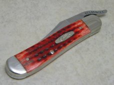 Case XX USA 2005 Pocket Worn Old Red Bone 61953L SS Russlock Knife Case XX USA 2005 Pocket Worn Old Red Bone 61953L SS Russlock Knife