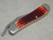 Case XX USA 2005 Pocket Worn Old Red Bone 61953L SS Russlock Knife Case XX USA 2005 Pocket Worn Old Red Bone 61953L SS Russlock Knife