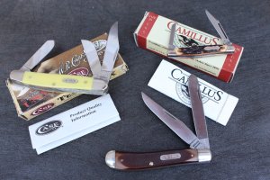 Case 3347 Stockman & Schrade Old Timer 94OT Trapper & Camillus 881 Pen Knife