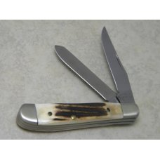 Parker Edwards Alabama, USA Eagle Brand Genuine Stag A95155S Mini Trapper Knife in Box c.1986 Parker Edwards Alabama, USA Eagle Brand Genuine Stag A95155S Mini Trapper Knife in Box c.1986
