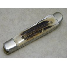 Parker Edwards Alabama, USA Eagle Brand Genuine Stag A95155S Mini Trapper Knife in Box c.1986 Parker Edwards Alabama, USA Eagle Brand Genuine Stag A95155S Mini Trapper Knife in Box c.1986