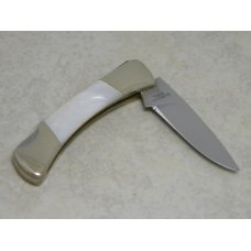 Frost Cutlery Japan Genuine Mother of Pearl "The Fox" Nude Lady Lockback Knife in Box Frost Cutlery Japan Genuine Mother of Pearl "The Fox" Nude Lady Lockback Knife in Box