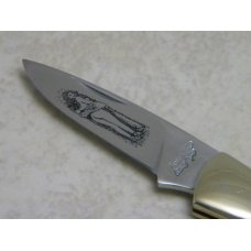 Frost Cutlery Japan Genuine Mother of Pearl "The Fox" Nude Lady Lockback Knife in Box Frost Cutlery Japan Genuine Mother of Pearl "The Fox" Nude Lady Lockback Knife in Box