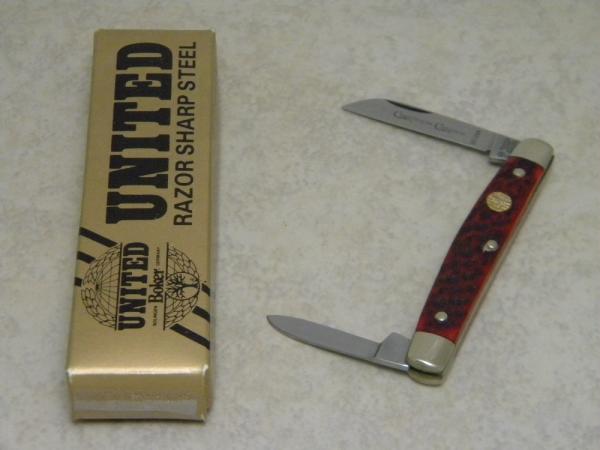 United Boker Solingen Germany Tree Brand Red Bone UC126R Courthouse Congress Knife in Box United Boker Solingen Germany Tree Brand Red Bone UC126R Courthouse Congress Knife in Box