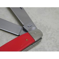 Queen Cutlery Co. Made in USA Smooth Red #63 Stockman Knife c.1970's Queen Cutlery Co. Made in USA Smooth Red #63 Stockman Knife c.1970's