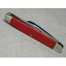 Queen Cutlery Co. Made in USA Smooth Red #63 Stockman Knife c.1970's Queen Cutlery Co. Made in USA Smooth Red #63 Stockman Knife c.1970's
