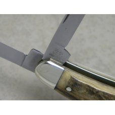 Bulldog Brand Hammer Forged Solingen Germany Pit Bulls Genuine Stag Large Whittler Knife Bulldog Brand Hammer Forged Solingen Germany Pit Bulls Genuine Stag Large Whittler Knife