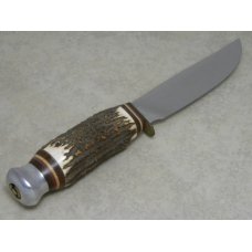 Compass Solingen Germany #846 Stag Fixed Blade Sheath Knife Compass Solingen Germany #846 Stag Fixed Blade Sheath Knife