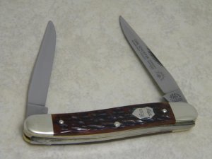 C. Schlieper German Eye Solingen Germany Red Bone Muskrat Knife