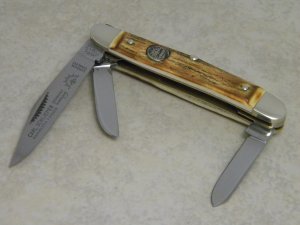 C. Schlieper German Eye Solingen Germany Surgical Stainless Genuine Stag Stockman Knife