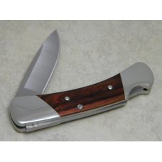 Buck USA Model 500 Rosewood Duke Factory Switchblade Lockback Knife & Pouch in Box c.2002 Buck USA Model 500 Rosewood Duke Factory Switchblade Lockback Knife & Pouch in Box c.2002