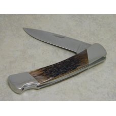 Buck USA Model # 501 Squire Brown Jigged Bone Lockback Knife & Pouch in Box c.1992 Buck USA Model # 501 Squire Brown Jigged Bone Lockback Knife & Pouch in Box c.1992
