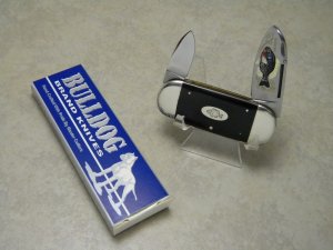 Bulldog Brand Solingen Germany Genuine Buffalo Horn Small Sunfish Knife in Box 1 of 10 c.1997