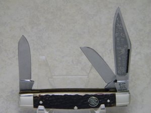 Bulldog Brand Solingen Germany Pit Bull Trade Mark Bone Stockman Knife c.1986