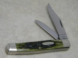 Case XX SS USA 5 Dot (1985) Green Bone G6292 Large Jack Knife "Small Shield"