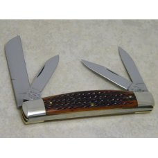 Marbles M.S.A. Co. 01 Gladstone, Mich USA Genuine Bone Large 4 Blade Congress Knife c.2001 Marbles M.S.A. Co. 01 Gladstone, Mich USA Genuine Bone Large 4 Blade Congress Knife c.2001