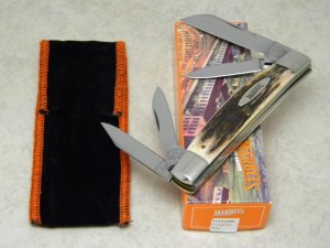 Marbles M.S.A. Co. 01 Gladstone, Mich USA Genuine Stag Large Congress Knife in Box c.2001
