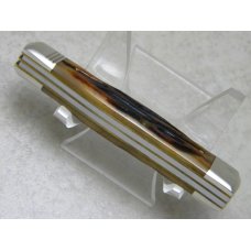 Schatt & Morgan Titusville PA Worm Grooved Bone File & Wire Tested 042140 Pint Gunstock Knife in Box Schatt & Morgan Titusville PA Worm Grooved Bone File & Wire Tested 042140 Pint Gunstock Knife in Box