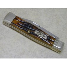 Schatt & Morgan Titusville PA Worm Grooved Bone File & Wire Tested 042140 Pint Gunstock Knife in Box Schatt & Morgan Titusville PA Worm Grooved Bone File & Wire Tested 042140 Pint Gunstock Knife in Box