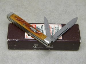 Schatt & Morgan Titusville PA Orange Bone 042266 Doctor's Knife in Box