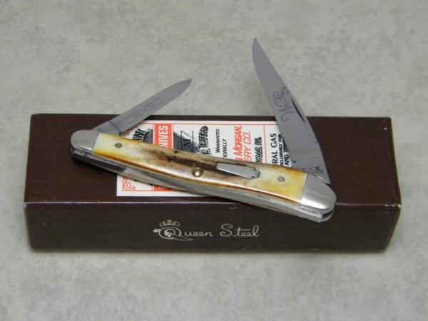 Schatt & Morgan Titusville PA Genuine Stag 032146 Half Whittler Knife in Box Schatt & Morgan Titusville PA Genuine Stag 032146 Half Whittler Knife in Box
