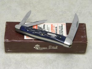Schatt & Morgan Titusville PA Genuine Blue Bone 043046 Whittler Knife in Box