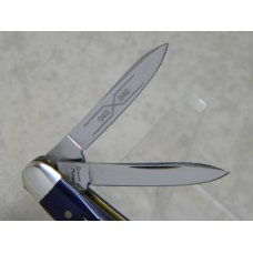 Schatt & Morgan Titusville PA Genuine Blue Bone 043046 Whittler Knife in Box