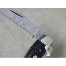 Schatt & Morgan Titusville PA Genuine Blue Bone 043046 Whittler Knife in Box